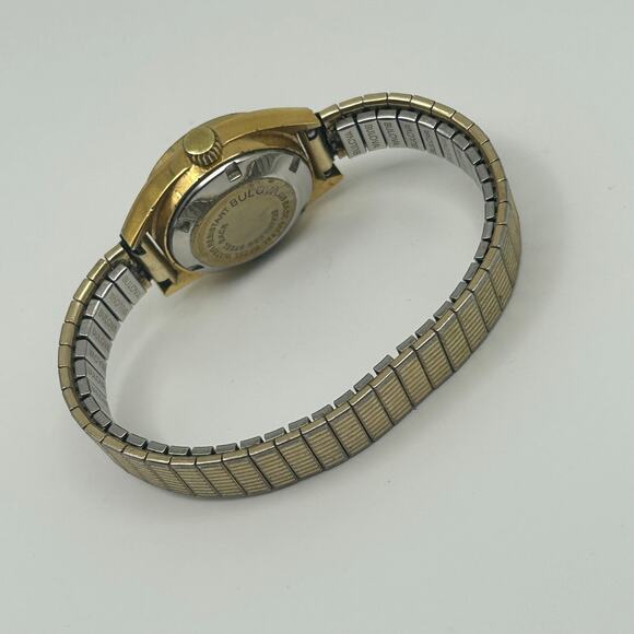 Vintage BULOVA Gold Tone Swiss Mov't Women’s Automatic Watch – 22mm - Picture 5 of 8